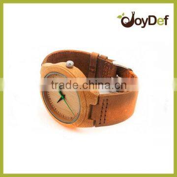 New arrived 2016 unisex full wooden accessories big transparent plastic displays wooden watch