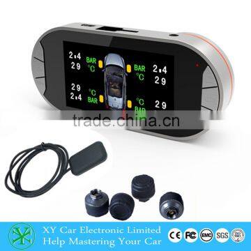 sucker car dvr with Digital Tire Gauge ,Tire pressure monitor system with internal sensor or external sensor XY-TP683E