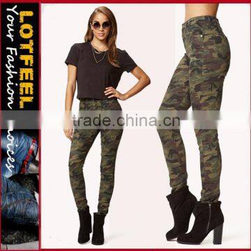 High quality Women Camo Skinny Jeans (LOTX155)