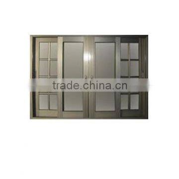 Hot product aluminium profile casement window with double glazing glass