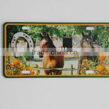 Printing Horse Metal Post Code Card