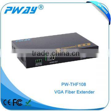 Transmit vga video signal up to 10km VGA Fiber Optic Transmitter & Receiver with 1080p with RS232