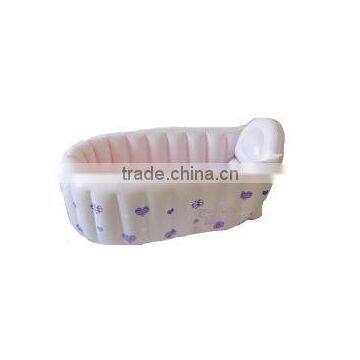 New design inflatable phthlate free pvc small deep baby bathtub with factory price,inflatable pvc baby bathtub