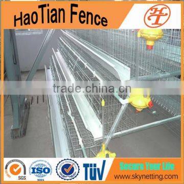 High Quality 4 Tires Layer galvanized chicken egg laying cage for farm poultry farm cage