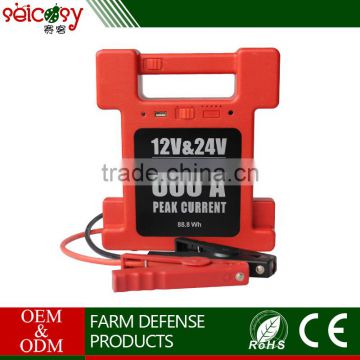 Factory price newest capacity 24000mAh portable car jump start