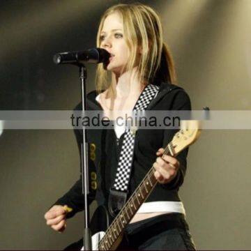 Celebrity Avril Lavigne concert style Black&White guitar belt, guitar strap