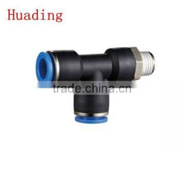 plastic tube fitting, male run tee ,compact one -touch tube fitting ,