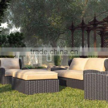 Outdoor rattan furniture Garden PE rattan wicker sofa set