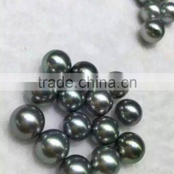 11-12mm perfect round top quality tahiti black pearl