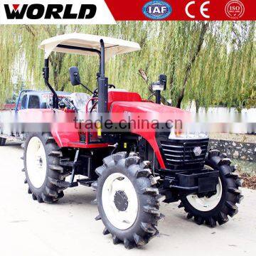 Changchai engine 70HP lawn tractor with plow with rotary tiller