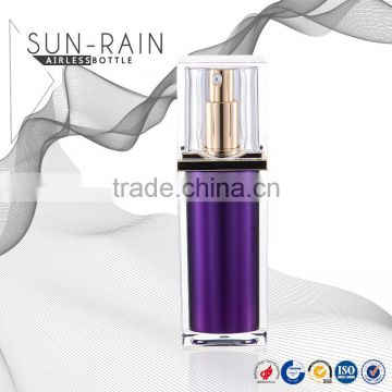 Fancy skin care empty cosmetic airless plastic cosmetic bottle