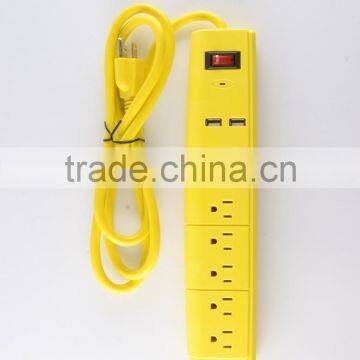 H30147 ETL/CETL Surge Protector 6 Outlet Power Strip With 2 USB Charging Ports Heavy Duty 15 AMP photo-4