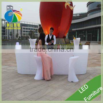 Aibaba Com Foshan Furniture Ktv Plastic Table Light up Bar Table Night Club Decor photo-3