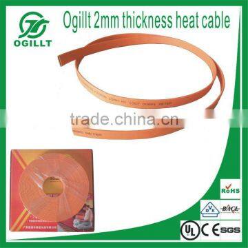 Under floor thin flat heating cable for Sauna