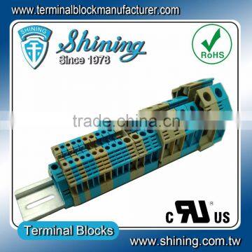 TF-4 Euro Type 600V 35A Screw Clamp 4mm Din Barrier Strip