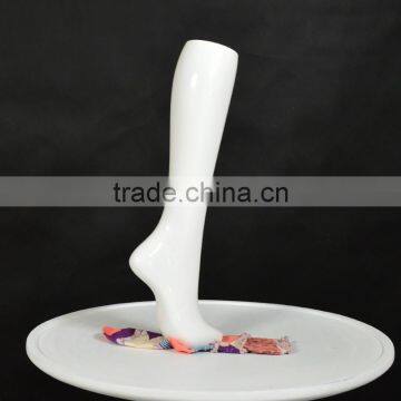 White Female Hosiery Leg Form Knee High Foot Mannequin Display For Sale photo-3