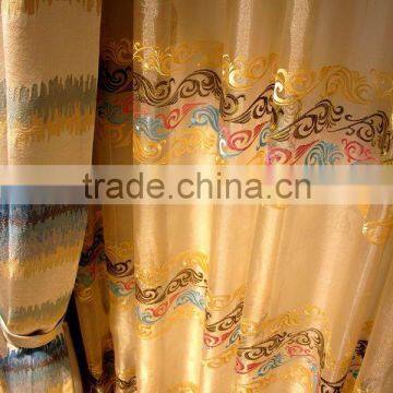 European Style Living Room Colourful Curtain/ Luxury Embroidery Curtains Fabric With Valance photo-5