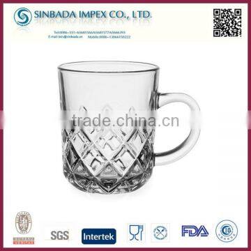 SGS Level wholesale exquisite bulk glass coffee mugs