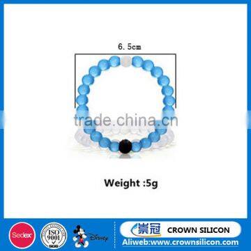 Transparent Silicone Rubber Ball Bracelet photo-2