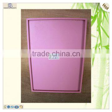 Excellent Solid Cutting Handle Pink Mdf Wood Tray photo-4