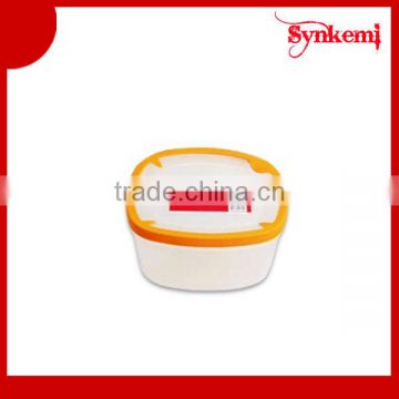 Clear plastic kitchen storage box for food