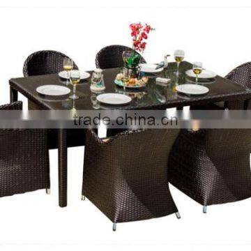 Furnitures Dinning Set Rattan Wicker Dinning Table Set With Chairs