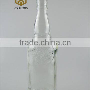 130ml empty round liquor whisky glass bottle