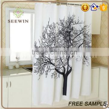 72 inch mildewproof waterproof polyester shower curtain