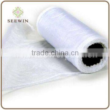 Organza Roll with Sewn Edge 40cm x 9m