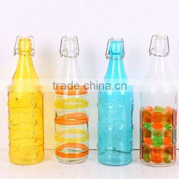 1liter Glass Juice Bottle With Decal photo-2