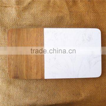 Rectangle Marble and Acacia Wood Cutting Board photo-4