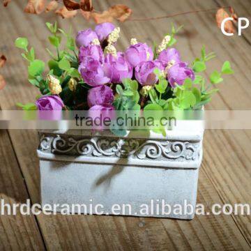 Outdoor Cement Garden Planter Paint Plant Pots photo-6