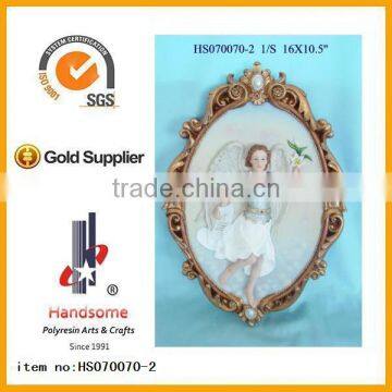 Polyresin Guardian Angel Religious Figurine wall resin sculpture
