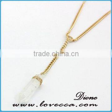 SALE Natural Quartz Necklace Healing Gemstone Necklace photo-3