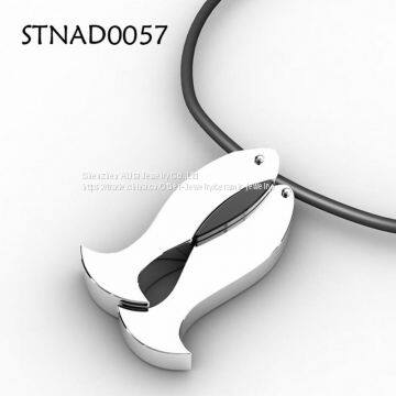 High Polish Plain Cross Stainless Steel Pendant Christian photo-4