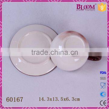 Gift Decoration Glazed Ceramic Coffee Cup and Saucer photo-6