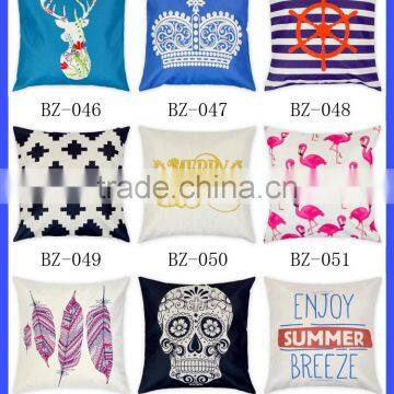Wholesale 100% Cotton Woven Printed Fabric Towel Pillow Case Plain Cotton Throw Pillow Cover photo-2