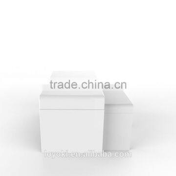 MODERN DESIGN HIGH GLOSS WHITE COFFEE TABLE SIDE/END NEST TABLE SET LIVING ROOM photo-4