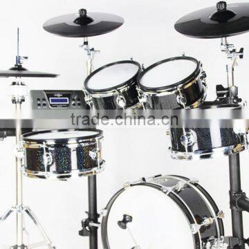 5 pc Black Wooden Digital Drum Set photo-2