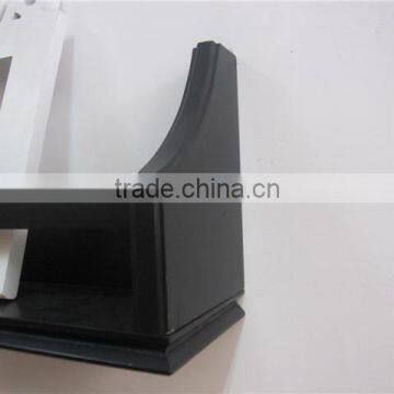 Black Wooden Decorative Floating Wall Shelf photo-6