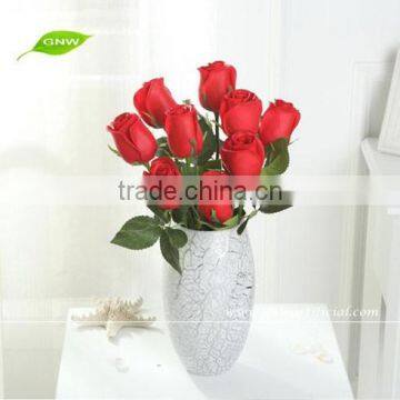 FLS03-7 GNW flower rose real touch for wedding decoration red silk flowers artificial rose flower