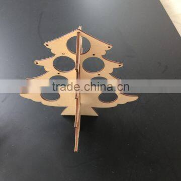 2016 Wholesale Handmade Christmas Decoration Laser Cutting Wooden Tree for Christmas Decoration photo-3