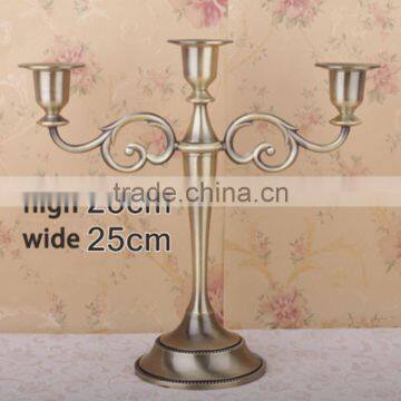 Free Shipping Metal Candle Holder Equisite European 3-arm for Wedding Decoration Candlestick Romantic Dinner Candle Holders photo-3