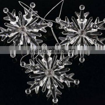 Acrylic Crystal Snowflake Pendant With Snowflake Ornament photo-4