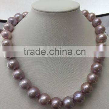 AAA 10-11mm purple freshwater pearl necklace
