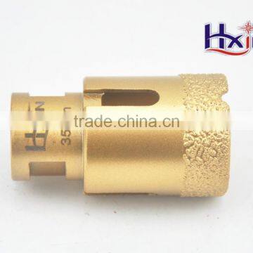 35mm Brazed diamond hole saws for hard rock / High quality diamond core drill bits