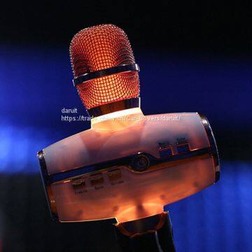 DRT H9 Wireless Karaoke Microphone 2017 New Bass Diaphragm Karaoke Microphone for Home Theatre Outdoor KTV photo-3