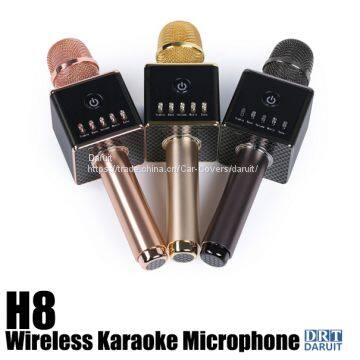 DRT H8 Wireless Karaoke Microphone  karaoke microphone for home theatre Bluetooth Microphone With Bluetooth Speaker