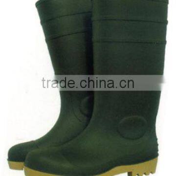 PVC safety shoes with steel toe for industry