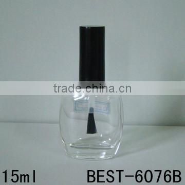 15 ml transparent empty nail polish bottle for sale